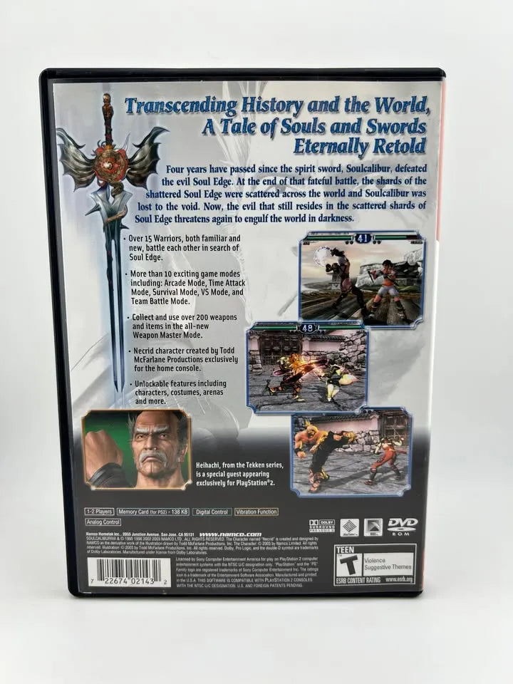 Soul Calibur II 2 Greatest Hits Playstation 2 PS2