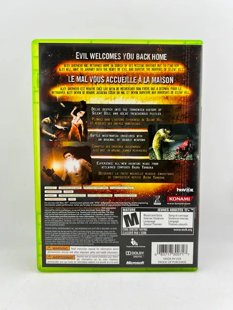 Silent Hill Homecoming Xbox 360 X360