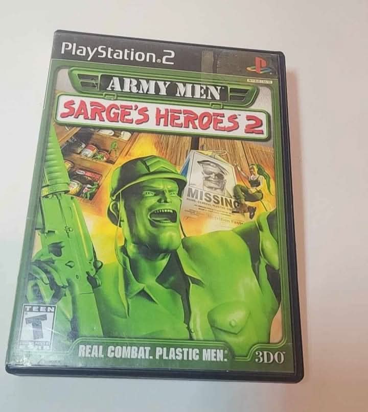Army Men Sarge's Heroes 2 Playstation 2 PS2 jeux video game-x