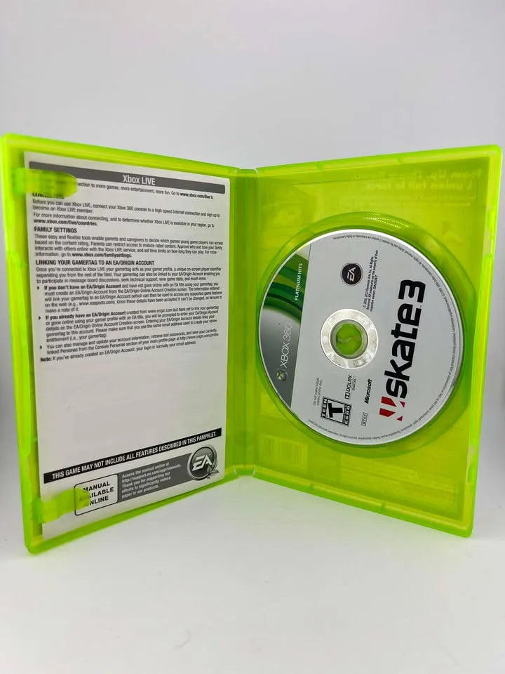 Skate 3 Platinum Hits Xbox 360 X360