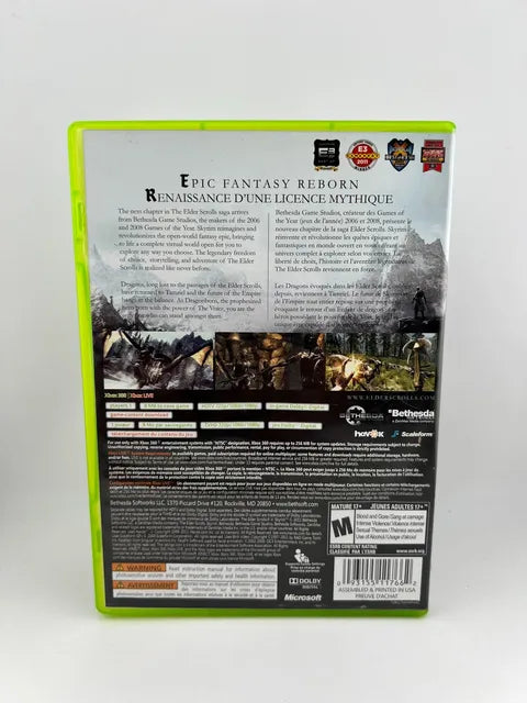 The Elder Scrolls V 5: Skyrim Xbox 360 X360