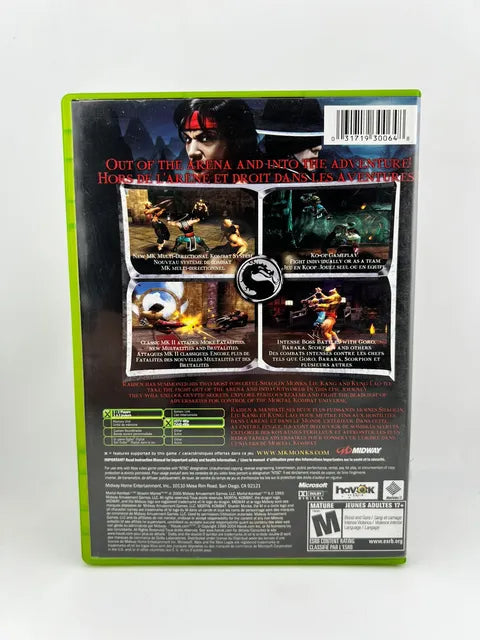 Mortal Kombat Shaolin Monks Xbox