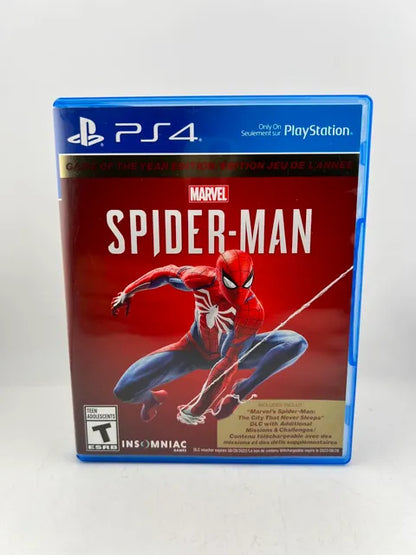 Marvel Spiderman Game of the Year Playstation 4 PS4