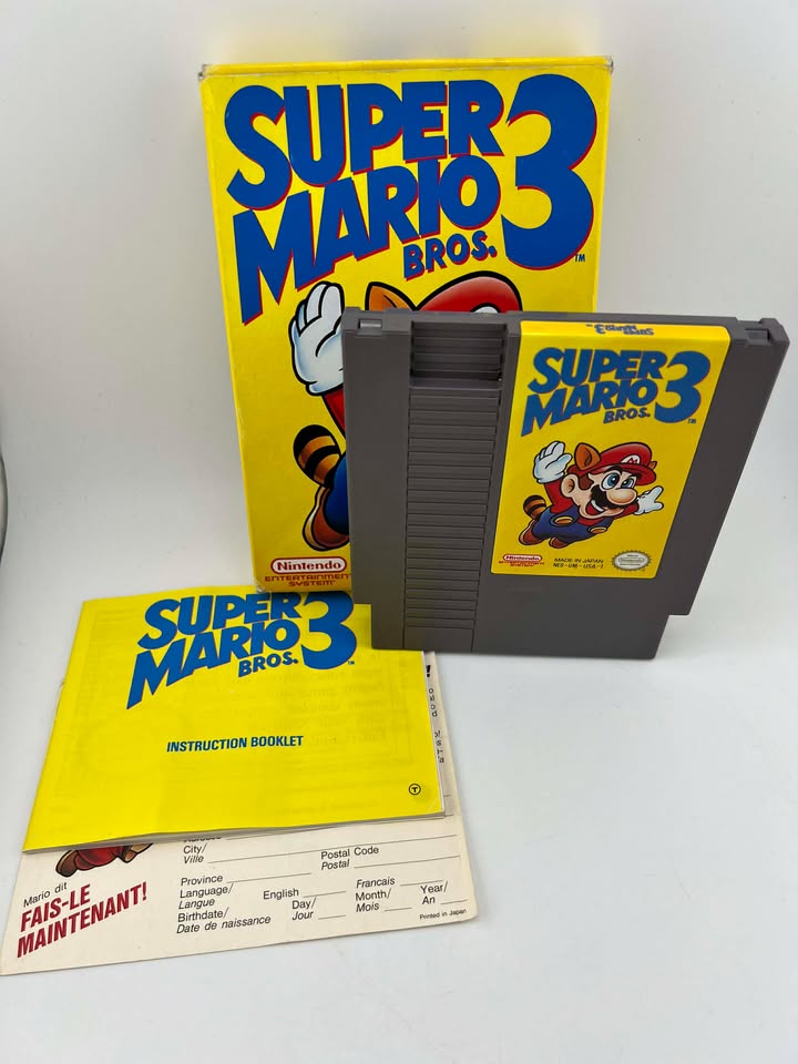 SUPER MARIO BROS 3 EN CAJA NINTENDO NES