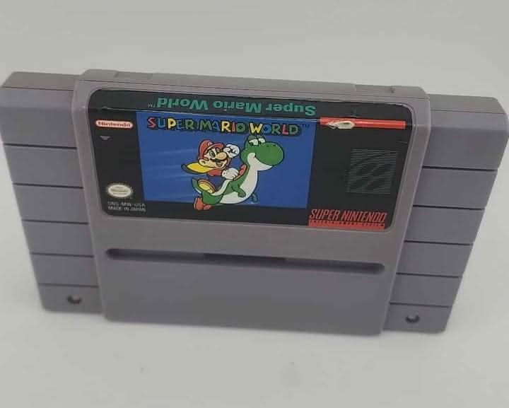 SUPER MARIO WORLD SUPER NINTENDO SNES NINTENDO