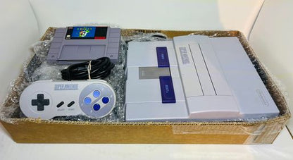 CONSOLE SUPER NINTENDO  SUPER SET SYSTEM SNES SNS-001 EN BOITE - jeux video game-x