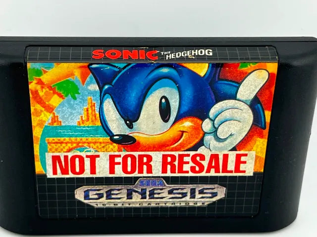Sonic The Hedgehog Not for Resale Sega Genesis SG
