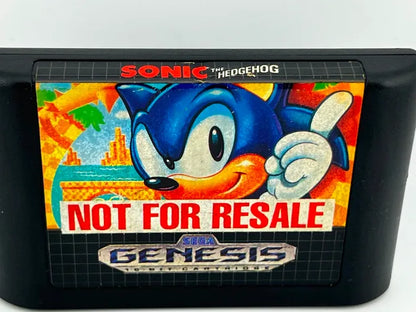 Sonic The Hedgehog Not for Resale Sega Genesis SG