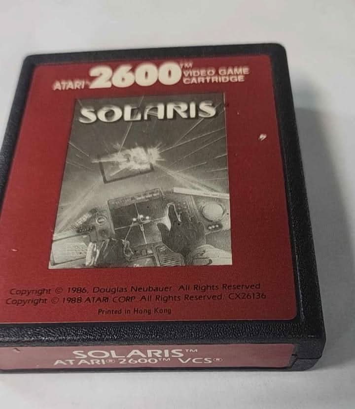 SOLARIS ATARIS 2600 jeux video game-x
