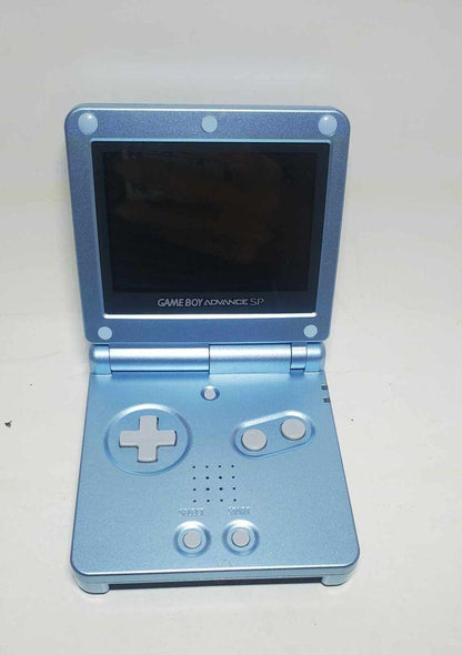 CONSOLE GAME BOY ADVANCE GBA SP BLEU PERLE PEARL BLUE MODEL AGS-101 SYSTEM - jeux video game-x