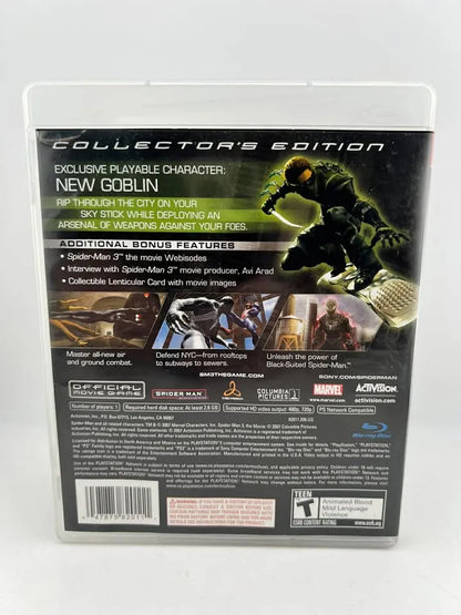 Spiderman 3 Collector's Edition Playstation 3 PS3