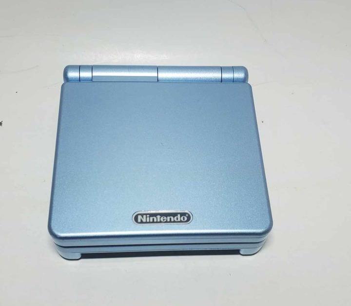 CONSOLE GAME BOY ADVANCE GBA SP BLEU PERLE PEARL BLUE MODEL AGS-101 SYSTEM - jeux video game-x