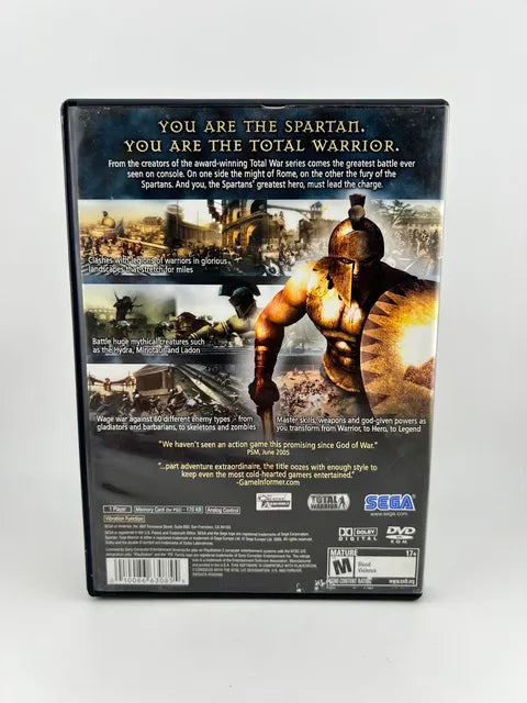 Spartan Total Warrior Playstation 2 PS2