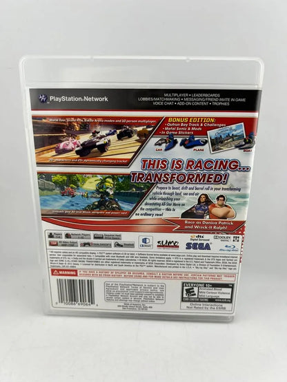 Sonic & All-Stars Racing Transformed Bonus Edition Playstation 3 PS3