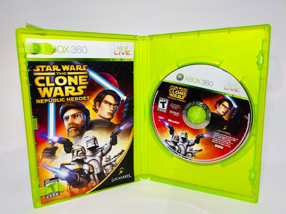 STAR WARS THE CLONE WARS: REPUBLIC HEROES XBOX 360 X360 - jeux video game-x