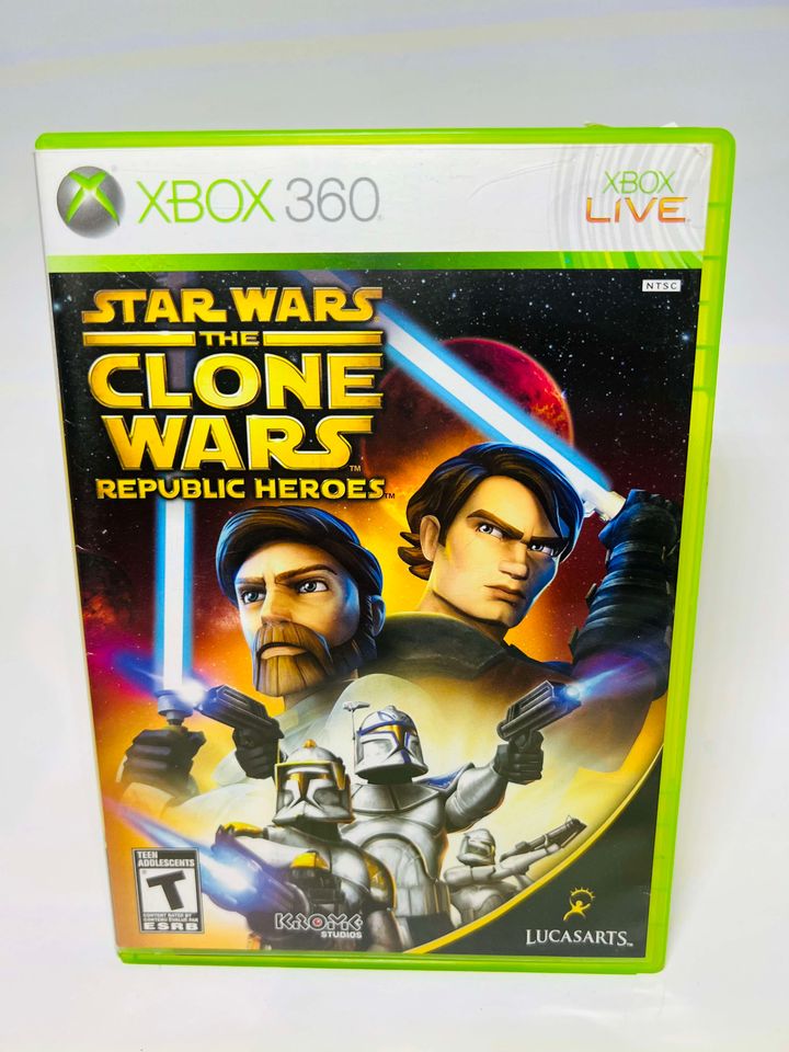 STAR WARS THE CLONE WARS: REPUBLIC HEROES XBOX 360 X360 - jeux video game-x