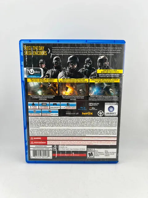 Tom Clancy's Rainbow Six Siege Playstation 4 Ps4