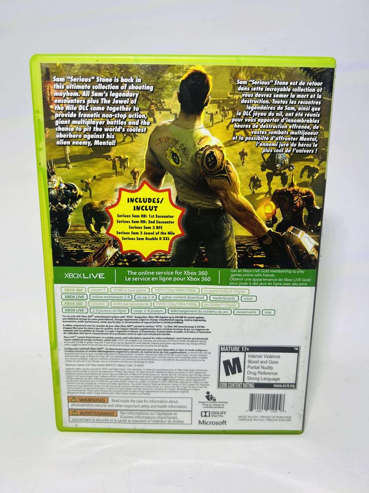 THE SERIOUS SAM COLLECTION XBOX 360 X360