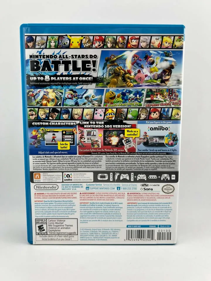 Super Smash Bros. For Wii U Nintendo Wiiu