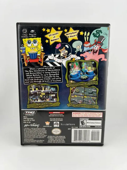 SpongeBob SquarePants Lights Camera Pants Nintendo Gamecube NGC