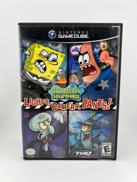 SpongeBob SquarePants Lights Camera Pants Nintendo Gamecube NGC