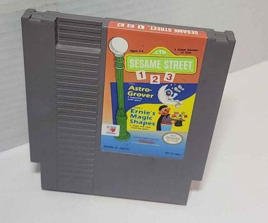 SESAME STREET 123 astro-grover ernies magic shape NINTENDO NES Jeu seulement // Game only