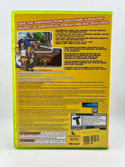 The Simpsons Game Xbox 360 X360