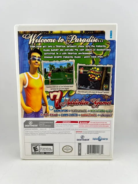 Summer Sports Paradise Island Nintendo WII