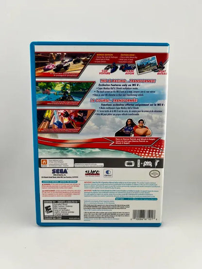 Sonic & All Stars Racing Transformed Bonus Edition Nintendo WiiU