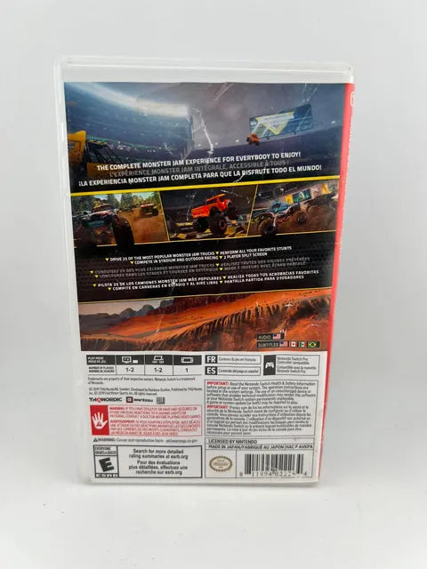 Monster Jam Steel Titans Nintendo Switch