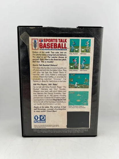 Sports Talk Baseball Sega Genesis Sg