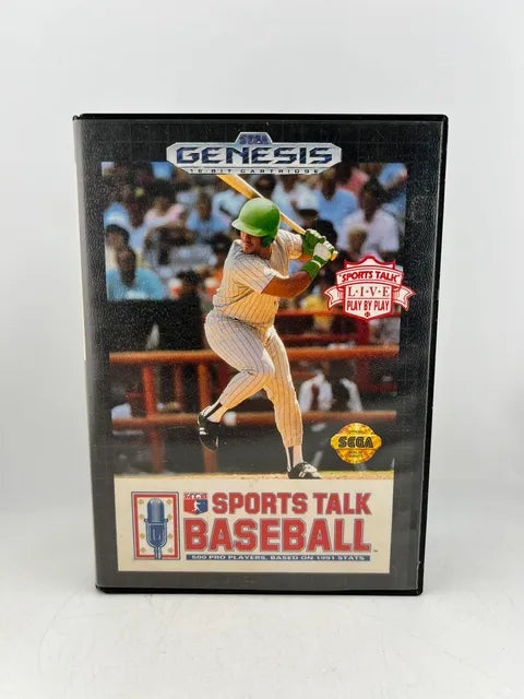 Sports Talk Baseball Sega Genesis Sg