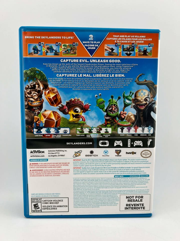 Skylanders Trap Team Nintendo WIIU
