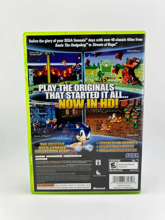 Sonic's Ultimate Genesis Collection Platinum Hits Xbox 360 X360