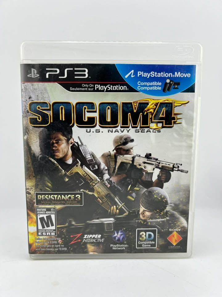 SOCOM 4: U.S. NAVY SEALS (PLAYSTATION 3 PS3)