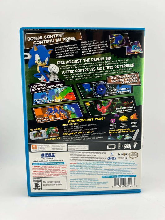 Sonic Lost World Deadly Six Bonus Edition Nintendo WiiU