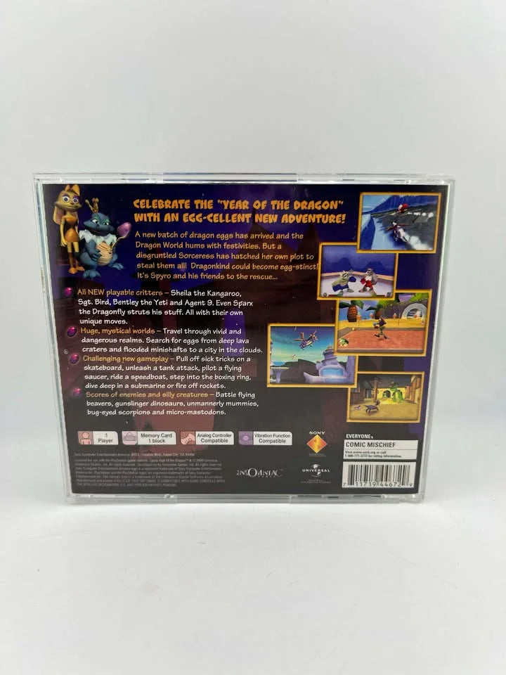 Spyro Year of the Dragon Greatest Hits Playstation PS1