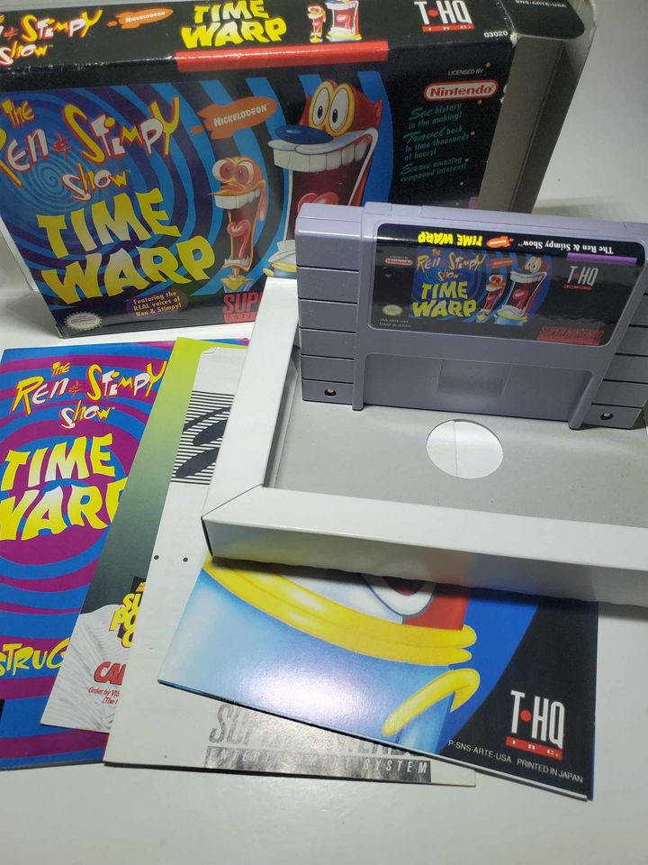 THE REN AND STIMPY SHOW: TIME WARP EN BOITE SUPER NINTENDO SNES - jeux video game-x