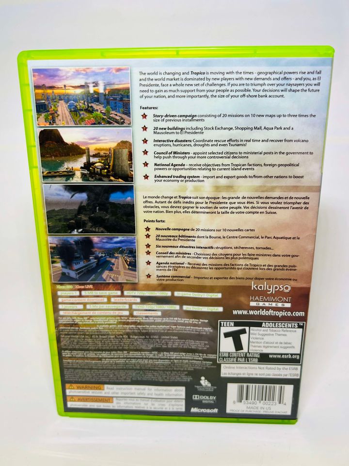 TROPICO 4 (XBOX 360 X360) - jeux video game-x