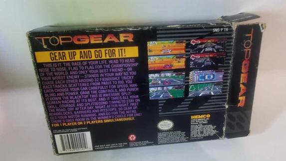 TOP GEAR EN BOITE SUPER NINTENDO SNES - jeux video game-x