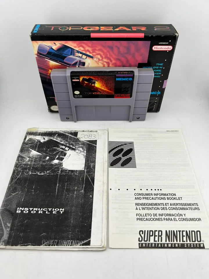 Top Gear 2 Super Nintendo Snes