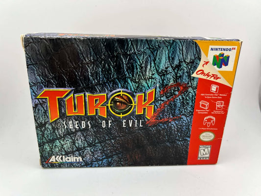 TUROK 2 SEEDS OF EVIL IN BOX (NINTENDO 64 N64)