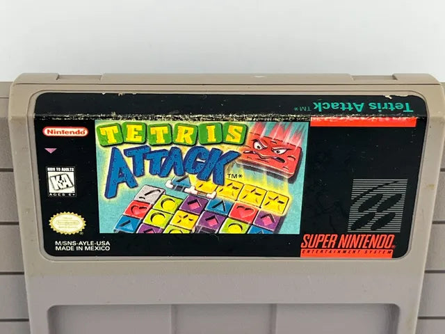 Tetris Attack Super Nintendo SNES