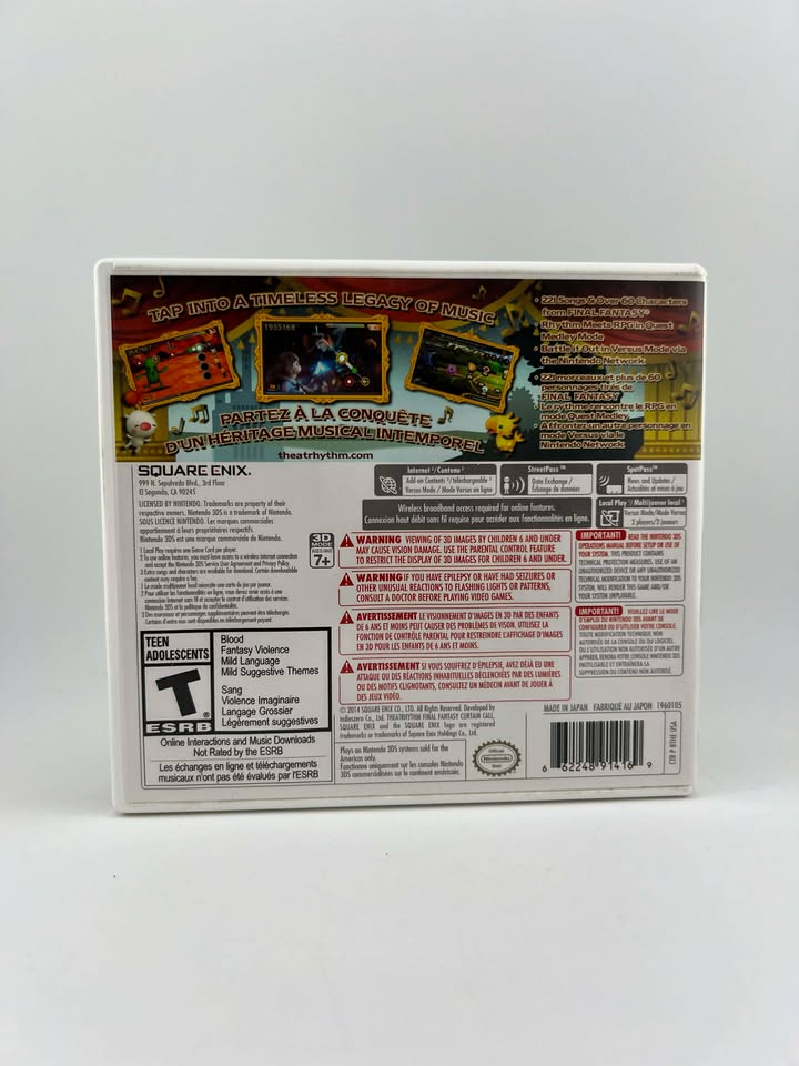Theatrhythm Final Fantasy Curtain Call Nintendo 3ds