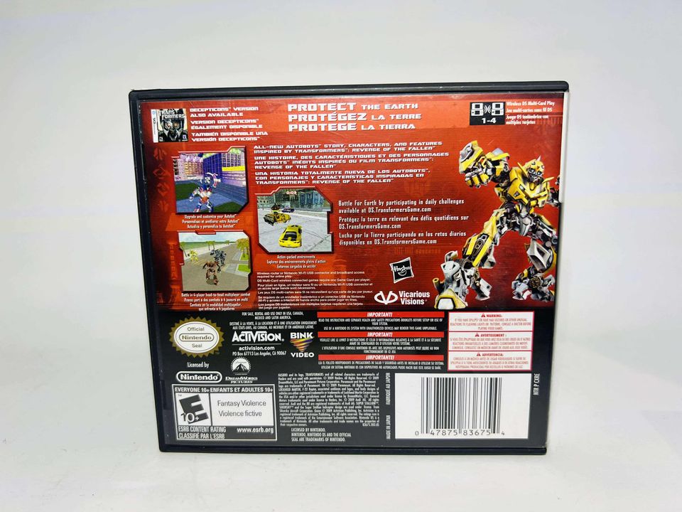 TRANSFORMERS: REVENGE OF THE FALLEN AUTOBOTS NINTENDO DS - jeux video game-x