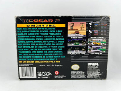 Top Gear 2 Super Nintendo Snes