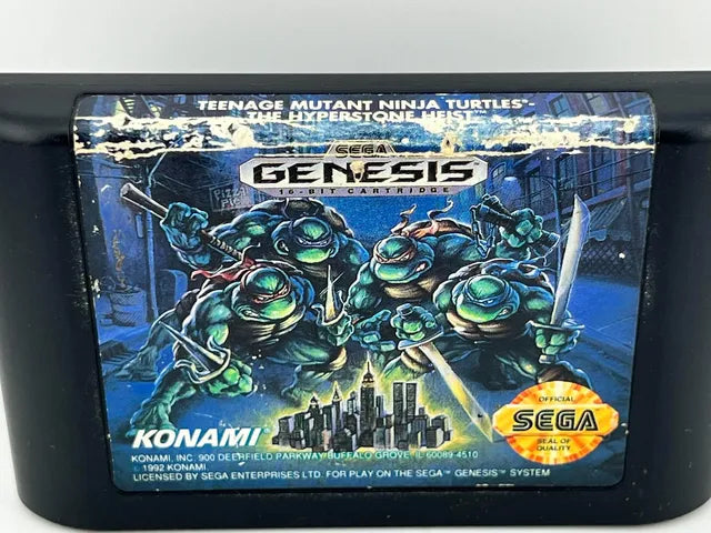 Teenage Mutant Ninja Turtles Hyperstone Heist Sega Genesis SG