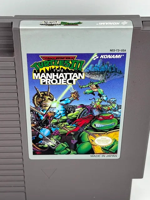 Teenage Mutant Ninja Turtles III 3 The Manhattan Project Nintendo NES