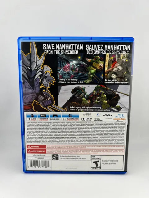 Teenage Mutant Ninja Turtles Mutants in Manhattan Playstation 4 PS4