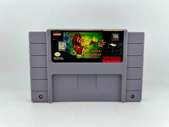 Timon and Pumbaa Jungle Games Super Nintendo Snes